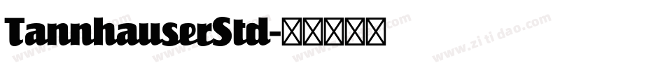 TannhauserStd字体转换