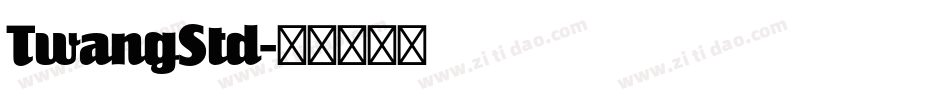 TwangStd字体转换