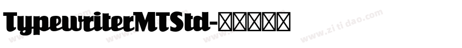TypewriterMTStd字体转换
