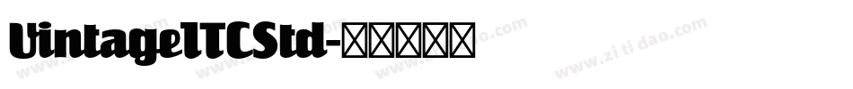 VintageITCStd字体转换