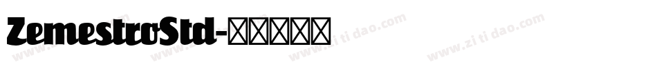 ZemestroStd字体转换