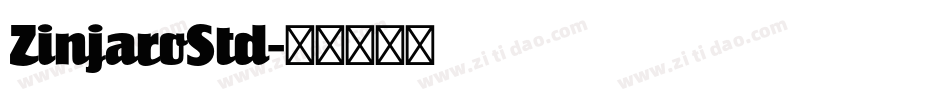ZinjaroStd字体转换