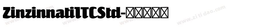 ZinzinnatiITCStd字体转换