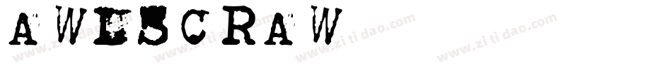 AWLSCRAW字体转换