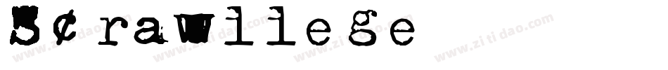 Scrawllege字体转换