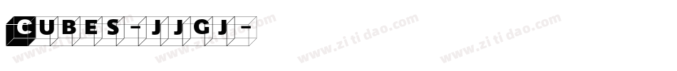 Cubes-jjgj字体转换
