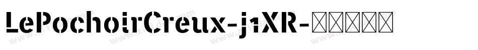 LePochoirCreux-j1XR字体转换