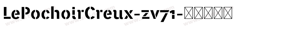 LePochoirCreux-zv71字体转换