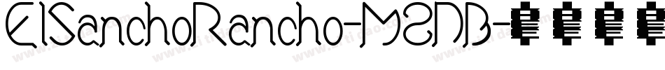 ElSanchoRancho-M8DB字体转换
