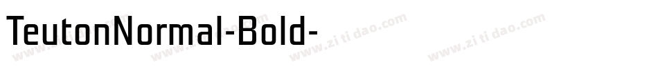 TeutonNormal-Bold字体转换