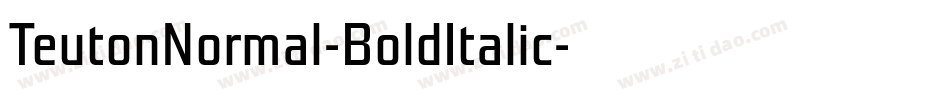 TeutonNormal-BoldItalic字体转换