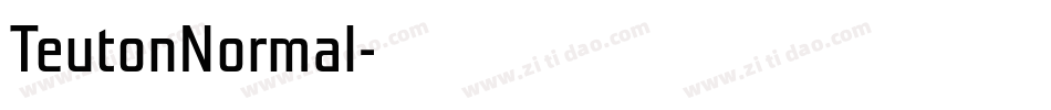 TeutonNormal字体转换