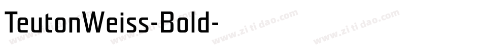 TeutonWeiss-Bold字体转换