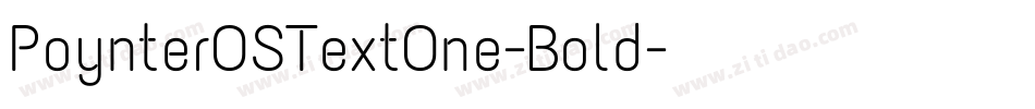 PoynterOSTextOne-Bold字体转换