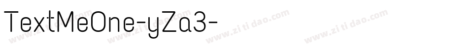 TextMeOne-yZa3字体转换