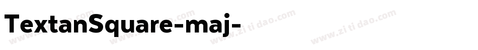 TextanSquare-maj字体转换