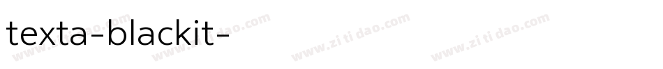 texta-blackit字体转换