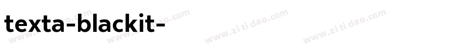 texta-blackit字体转换