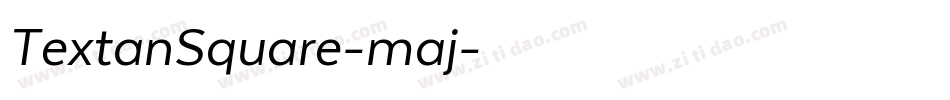 TextanSquare-maj字体转换