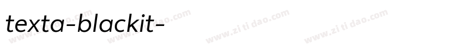texta-blackit字体转换