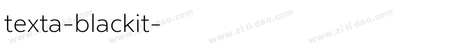 texta-blackit字体转换