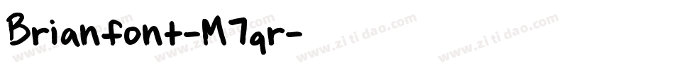 Brianfont-M7qr字体转换