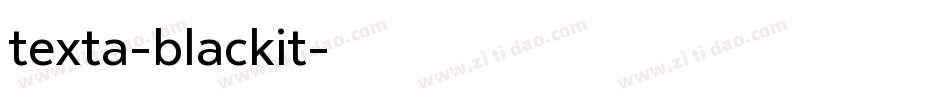 texta-blackit字体转换