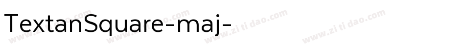 TextanSquare-maj字体转换