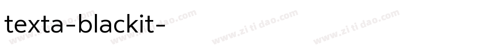 texta-blackit字体转换