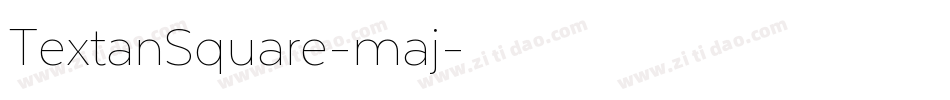 TextanSquare-maj字体转换