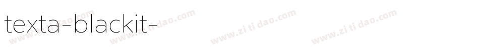 texta-blackit字体转换