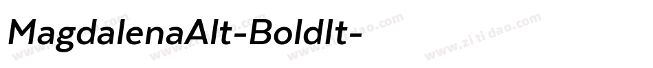 MagdalenaAlt-BoldIt字体转换