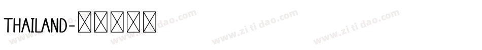 THAILAND字体转换