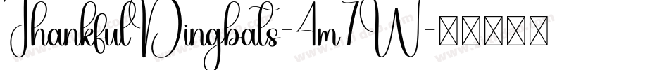 ThankfulDingbats-4m7W字体转换