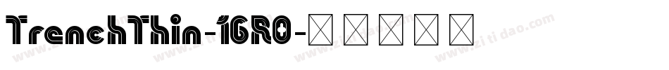 TrenchThin-16R0字体转换