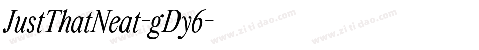 JustThatNeat-gDy6字体转换