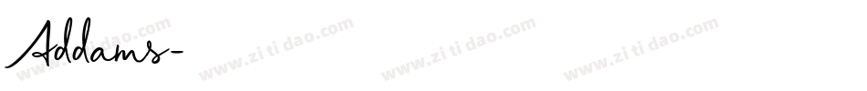 Addams字体转换