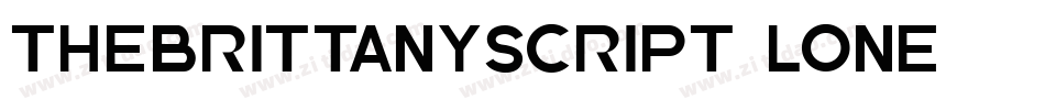 TheBrittanyScript-lone字体转换