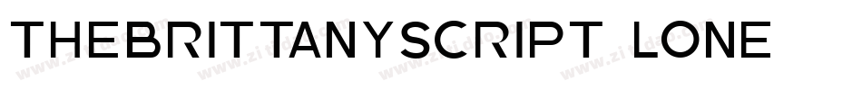 TheBrittanyScript-lone字体转换