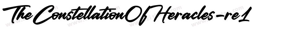 TheConstellationOfHeracles-re1y字体转换 TheConstellationOfHeracles-re1y字体转换