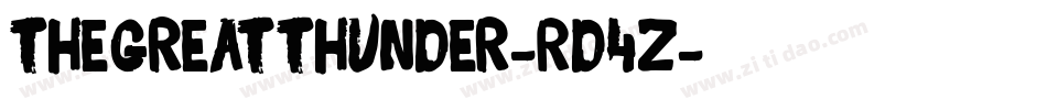 TheGreatThunder-Kd4Z字体转换