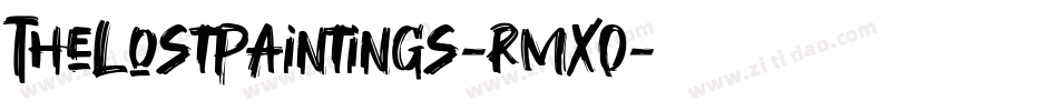 TheLostPaintings-rmXO字体转换