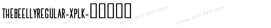 TheBeellyRegular-XplK字体转换