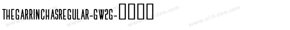 TheGarrinchasRegular-Gw2g字体转换