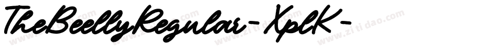 TheBeellyRegular-XplK字体转换
