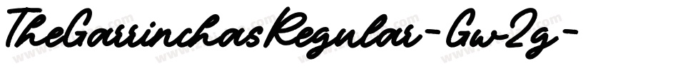 TheGarrinchasRegular-Gw2g字体转换