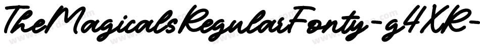 TheMagicalsRegularFonty-g4XR字体转换