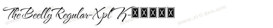 TheBeellyRegular-XplK字体转换