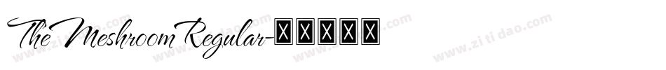TheMeshroomRegular字体转换