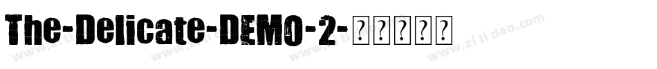 The-Delicate-DEMO-2字体转换